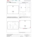 PVT 6045 FO-CS CSP21.a100 Üres szekrény, vezetékek átvezetésére, kalapsínnel, csoportos fogyasztásmérőhöz