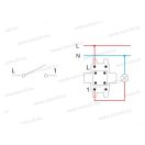 Ekonomik 101 egypólusú kapcsoló fedél nélkül 16A 250V SE10(31041)