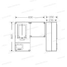 HB30VM-U felületre szerelhető 1 és 3 fázisú egy mérőhelyes fogyasztásmérő szekrény vezérelt 1091622