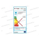 V-TAC SKU-8304 Fali lámpa 6W fekete 4000K 660lm IP65