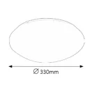 Rábalux 3438 Lucas beép.LED 18W D33 fehér IP44 ("A++"-"A" energiaosztály)