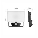 Mozgásérzékelős LED reflektor lámpa 20W 2000lm 4000k IP54 Tambo 3 év garancia Emos ZS2922