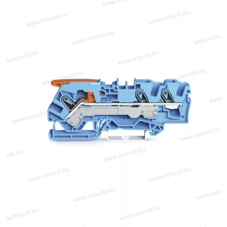   WAGO 2106-1304 Topjob S Push-in Cage Clamp 3 vezetékes átmenő sorkapocs működtető karral 0,5-10mm2 41A szürke