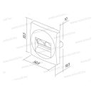 EKO KS dupla fekete fedél PE21NB(31655)