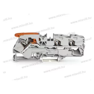   WAGO 2116-1301 Topjob S Push-in Cage Clamp 3P sorkapocs működtető karral (0,5...16mm2) 76A szürke