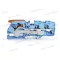 WAGO 2116-1304 Topjob S Push-in Cage Clamp 3P sorkapocs működtető karral (0,5...16mm2) 76A kék