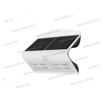   V-TAC SKU-8278 Solar Fali lámpa mozgásérzékelős 6,8W IP65 fehér 120° vil szög 800lm 4000K