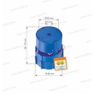   OP002 univerzális szerelvénydoboz alsó és felsőrész téglafalba, magas vakolókerettel