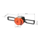 OP730 szerelvénydoboz betonba 90x300x75mm rögzítőfülekkel betondoboz beépítési átmérő: 60 mm