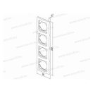 EKO négyes keret függőleges ezüst OE41ES(24465)