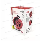 Dobos hosszabbító kábeldob 50m gumi kábellel 3x1,5mm2 4x2+F IP44 P08250 EMOS