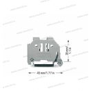 WAGO 249-117 Csavar nélküli végrögzítő, végbak 10 mm széles: DIN 35 x 15 és DIN 35 x 7,5 sínre