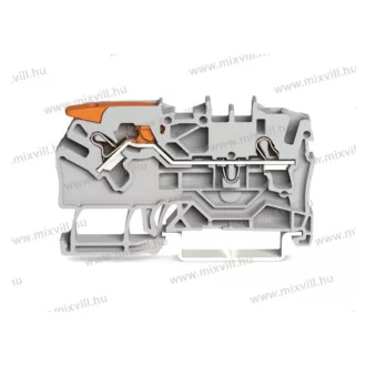   WAGO 2102-1201 Topjob S Push-in Cage Clamp sorkapocs működtető karral (0,25...4mm2) 24A szürke