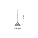 Rábalux 8086 Mirella függ D41 E27 2x60W tiffany ("A++"-"E" energiaosztály)