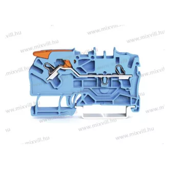   WAGO 2102-1204 Topjob S Push-in Cage Clamp sorkapocs működtető karral (0,25...4mm2) 24A kék