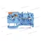 WAGO 2102-1204 Topjob S Push-in Cage Clamp sorkapocs működtető karral (0,25...4mm2) 24A kék