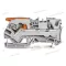 WAGO 2106-1201 Topjob S Push-in Cage Clamp sorkapocs működtető karral (0,5...10mm2) 41A szürke