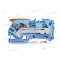 WAGO 2106-1204 Topjob S Push-in Cage Clamp sorkapocs működtető karral (0,5...10mm2) 41A kék