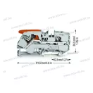 WAGO 2116-1201 Topjob S Push-in Cage Clamp sorkapocs működtető karral (0,5...16mm2) 76A szürke