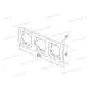 EKO hármas keret vízszintes ezüst OE30ES(24405)