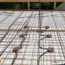 OP870 XL150 beépíthető betondoboz halogénmentes teljes hossz 334 mm doboz átmérő: 157 mm