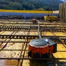 OP870 XL150 beépíthető betondoboz halogénmentes teljes hossz 334 mm doboz átmérő: 157 mm