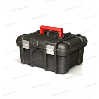   Keter 16" col lakatolható szerszámos láda fém csattokkal kivehető tárolóval 238279 szerszámos koffer