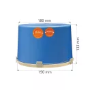 OP713 membrános lámpadoboz betonba, halogénmentes átmérő 190 mm, mélység 133 mm