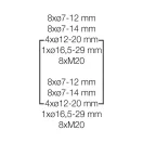 Hensel KV 3554 kisautomata doboz 54 modul IP54 6100230