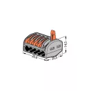 WAGO 222-415 5x0,8-4mm2 Hajlékony+tömör vezetékösszekötő