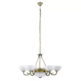   Rábalux 8546 Marlene 6ágú csillár E14 6x40W bronz ("A++"-"E" energiaosztály)
