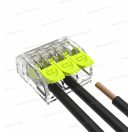 Omu system PCL3024 vezeték összekötő 3 x 0,2-4mm2 sodrott és tömör vezetékhez push-in csatlakozó