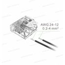 Omu system PCL3024 vezeték összekötő 3 x 0,2-4mm2 sodrott és tömör vezetékhez push-in csatlakozó