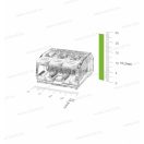 Omu system PCL3024 vezeték összekötő 3 x 0,2-4mm2 sodrott és tömör vezetékhez push-in csatlakozó
