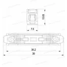 Omu system PCL1024 egyenes vezeték összekötő 2 x 0,2-4mm2 sodrott és tömör vezetékhez push-in csatl