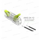 Omu system PCL1024 egyenes vezeték összekötő 2 x 0,2-4mm2 sodrott és tömör vezetékhez push-in csatl