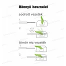 Omu system PCL1024 egyenes vezeték összekötő 2 x 0,2-4mm2 sodrott és tömör vezetékhez push-in csatl