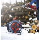 25m kábeldob kültéri fagyásálló hőálló hosszabbító elosztó 4x2+F dugalj 4 aljzat IP44 P08625W Emos