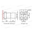 XBS NG22-EV74 Ledes jelzőlámpa piros ( 1W ) 230V