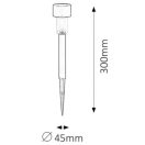 Rábalux 8365 Solar1 kült lámpa LED 0,1W fekete IP44