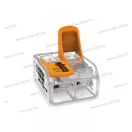 Csatos WAGO vezetékösszekötő 221-612 2x0,5-6mm2 Hajlékony és tömör vezetékhez