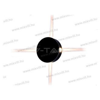   V-TAC SKU-8215 kültéri oldalfali lámpa 440lm 4W 4000K semleges IP65, fekete