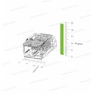 Omu system PCL2024 vezetékösszekötő 2 x 0,2-4mm2 sodrott és tömör vezetékhez push-in csatlakozó
