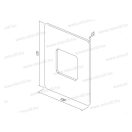 Ekonomik fehér falvédő kapcsoló alá AE50PW 17517