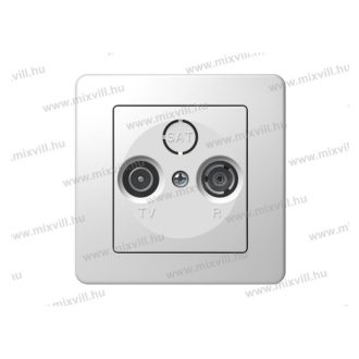 EKO TV aljzat végzárós 2dB fehér KE11PW(17465)