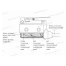 XBS RVK-166 Végálláskapcsoló IP40 rugúszáras műanyag véggel