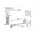 XBS RVK-121 Végálláskapcsoló IP40 görgős hosszú