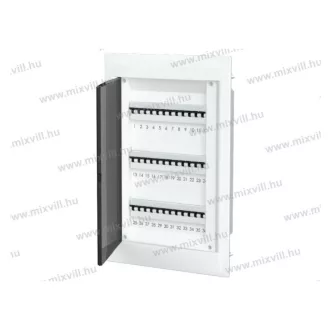   Omu system MLS36 PD 36 modulos süllyesztett lakáselosztó füst színű ajtóval