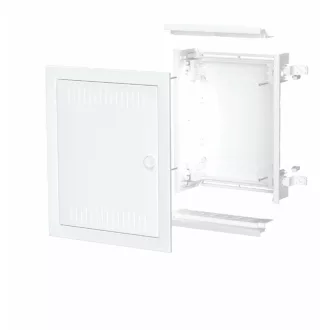   Omu system RE22PVV0 süllyesztett gyengeáramú média doboz perforált fém ajtóval gipszkarton (850°C)