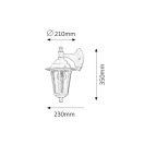 Rábalux 8202 Velence kült fali le E27 60W fekete IP43 ("A++"-"E" energiaosztály)